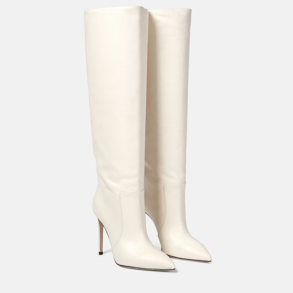 Paris Texas cream/white over the knee boots. Sz 40